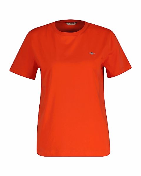 Gant T-Shirt "REG SHIELD KA T-SHIRT" mit einer kleinen aufgestickten Wappen günstig online kaufen