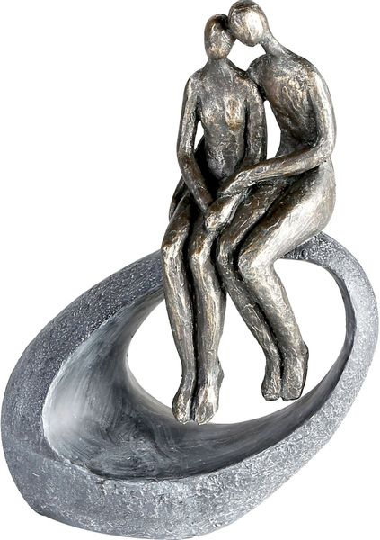 Casablanca by Gilde Dekofigur »Skulptur Moment, bronzefarben/grau« Dekoobje günstig online kaufen