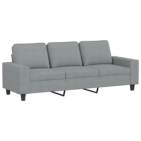 vidaXL 3-Sitzer-Sofa Hellgrau 180 cm Stoff 359399 günstig online kaufen