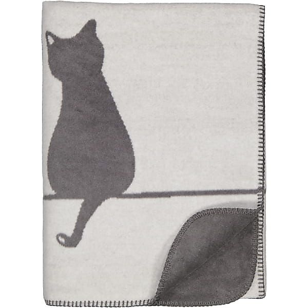 Cawö Wohndecken CUTE CATS EDITION You & Me 62630 - Farbe: stein/anthrazit - günstig online kaufen