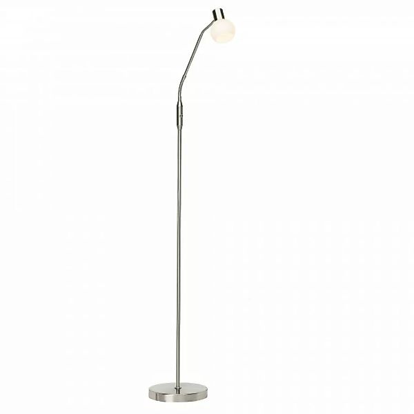 BRILLIANT PHILO LED Leseleuchte 140 cm Metall / Glas Eisen / weiß günstig online kaufen