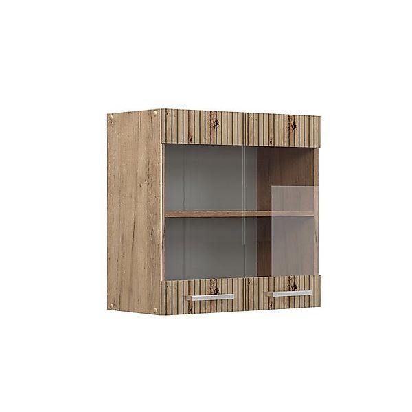 Vicco Küchenglasschrank R-Line Glashängeschrank Artisan-Eiche/Goldkraft Eic günstig online kaufen