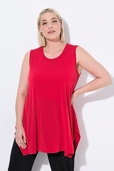 Ulla Popken Longtop Jerseytop Zipfelsaum A-Linie günstig online kaufen