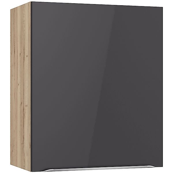 Optifit Küchen-Oberschrank Linus984 60cm x 70,4cm x 34,9cm Anthrazit-Wildei günstig online kaufen