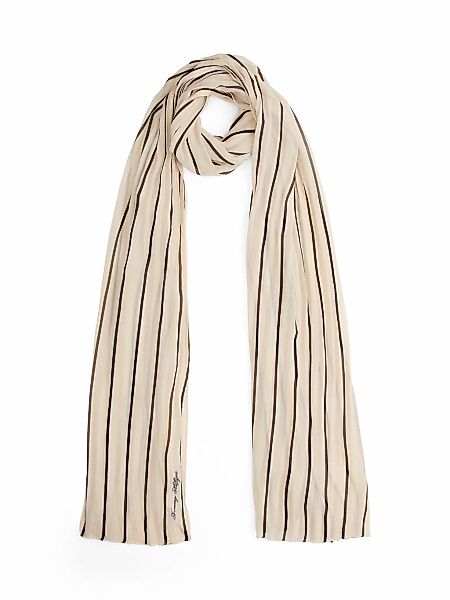 Tommy Hilfiger Modeschal "TOMMY SCRIPT CHIFFON" mit Streifen günstig online kaufen