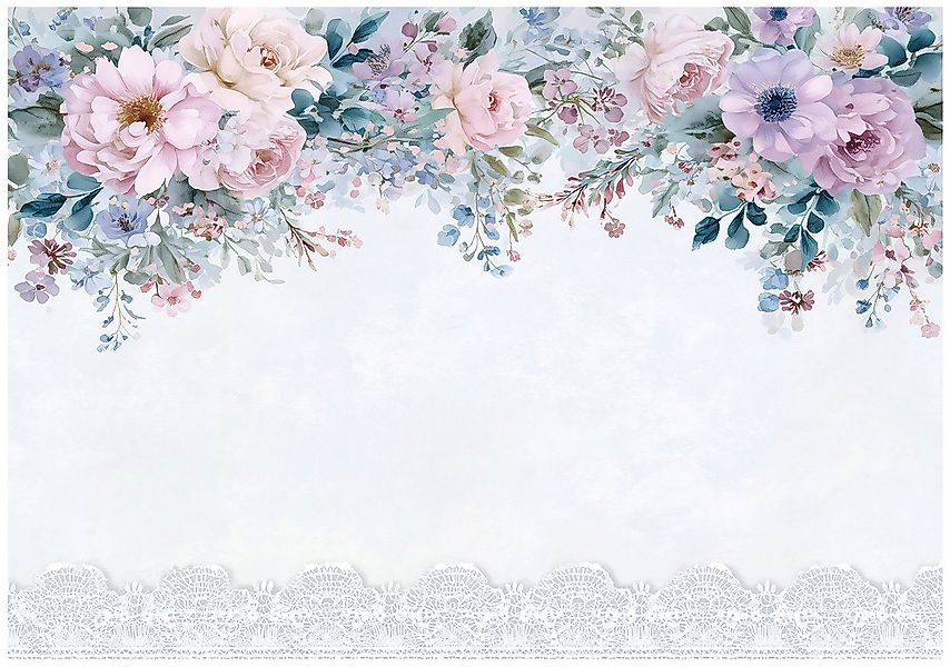 Wallarena Fototapete Blumen Abstrakt Vlies Tapete Wohnzimmer Schlafzimmer W günstig online kaufen