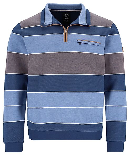 Hajo Sweatshirt Herren Sweatshirt mit Troyerkragen günstig online kaufen