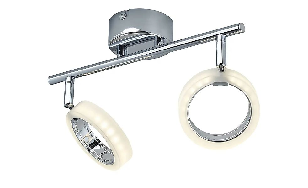 KHG LED-Deckenstrahler  2-flammig  Acrylringe   ¦ silber ¦ Maße (cm): B: 30 günstig online kaufen