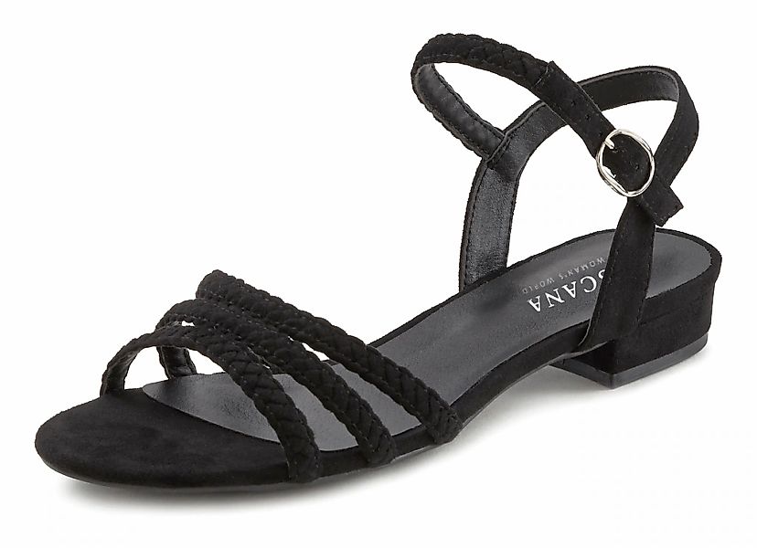 LASCANA Sandale "Sommerschuh", Sandalette, Sommerschuh mit geflochtenen Rie günstig online kaufen