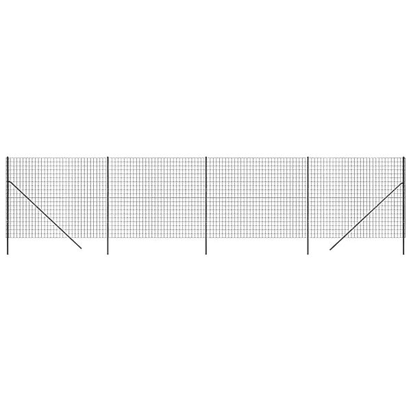 vidaXL Maschendrahtzaun Anthrazit 2,2x10 m Verzinkter Stahl 154215 günstig online kaufen