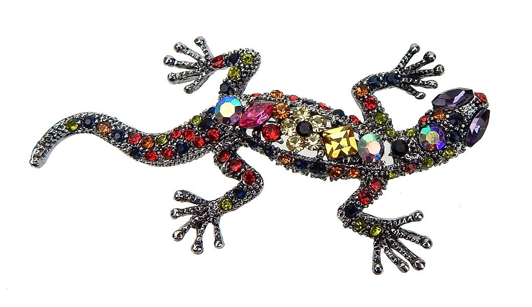 Ella Jonte Brosche, Eidechse Gecko silber günstig online kaufen