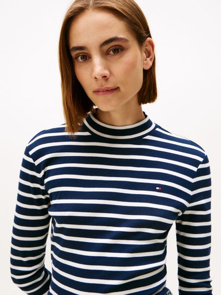 Tommy Hilfiger Langarmshirt SLIM CODY MOCK-NK günstig online kaufen