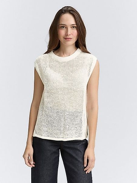 TOM TAILOR Strickpullover Pullunder mit Lochmuster günstig online kaufen