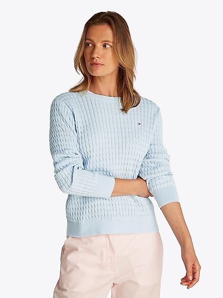 Tommy Hilfiger Rundhalspullover CO CABLE C-NK günstig online kaufen