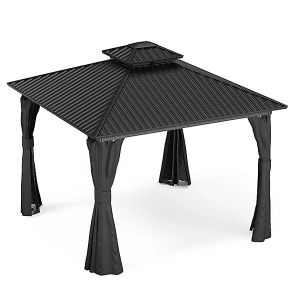 Blumfeldt ShadeFortress Pavillon 3x3 m Verzinktes Stahldach Schützt vor Son günstig online kaufen