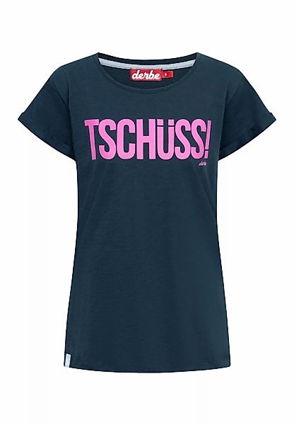 Derbe T-Shirt "Tschüss", Schriftzug, Nachhaltig, Organic Cotton günstig online kaufen