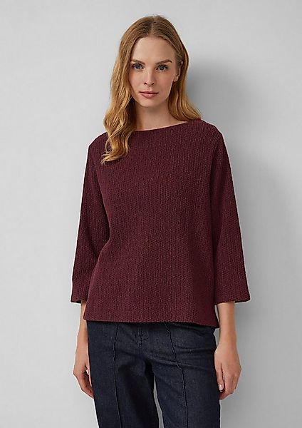 s.Oliver 3/4-Arm-Shirt T-Shirt Strukturiertes Shirt mit 3/4-Arm günstig online kaufen