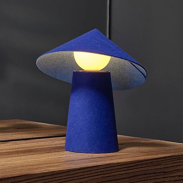 OSRAM LED-Akku-Tischleuchte Decor Flip, blau, Filz, Dimmer günstig online kaufen