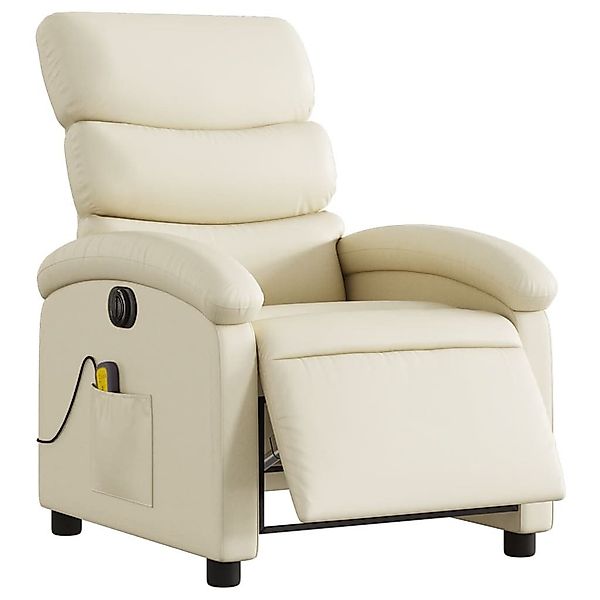 vidaXL Sessel Massagesessel Elektrisch Creme Kunstleder günstig online kaufen
