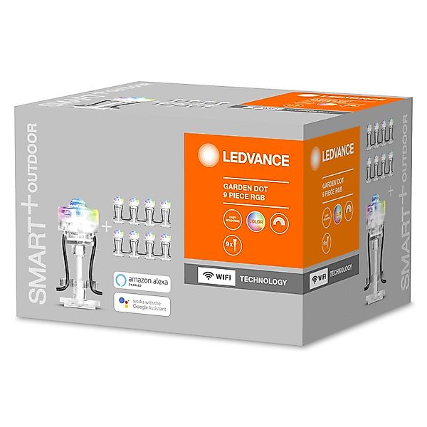 LEDVANCE SMART+ WiFi Garden Dot LED-Spot 9er-Set günstig online kaufen