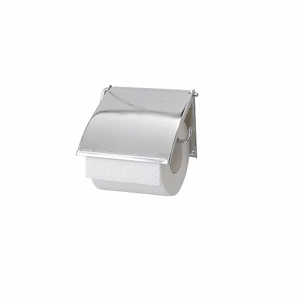 WENKO Toilettenpapierhalter Cover, Chrom, mit geschlossener günstig online kaufen