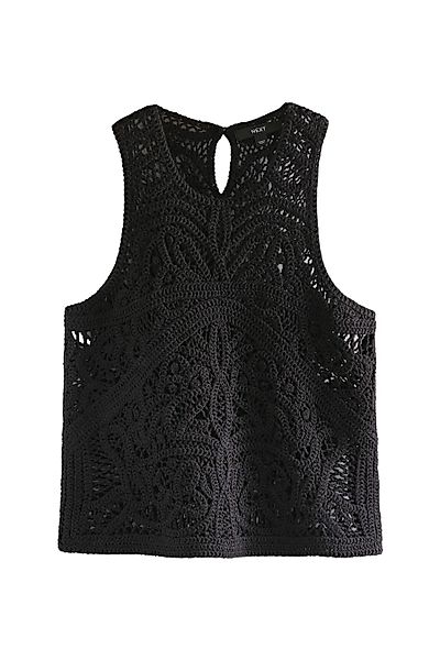 Next Trägertop Tanktop mit Rundhalsausschnitt, Häkelspitze günstig online kaufen