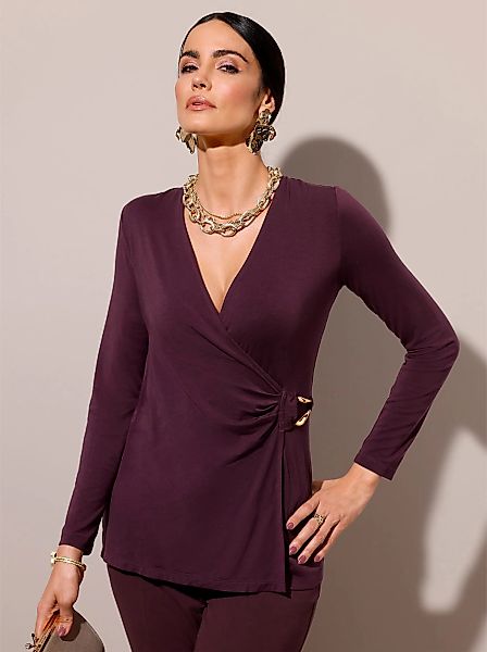 creation L Wickelshirt "Lyocell-Shirt", 1 Stk. günstig online kaufen