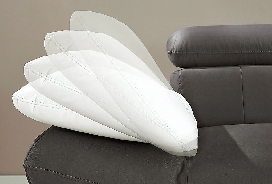 INOSIGN Ecksofa »Solution L-Form«, mit Arm- & Kopfteilverstellung, wahlweis günstig online kaufen