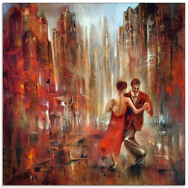 Artland Glasbild "Tango Abstrakt", Sport, (1 St.) günstig online kaufen