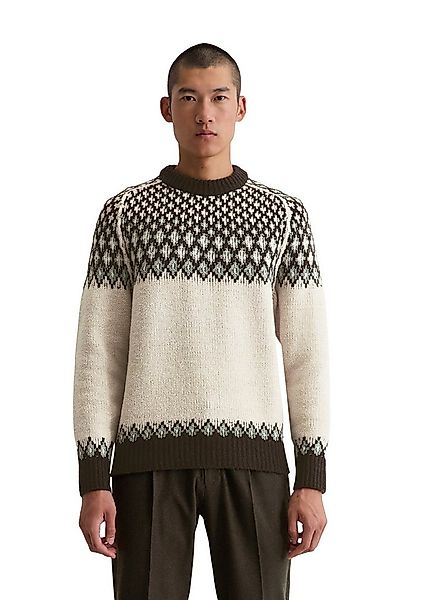 Marc O'Polo Rundhalspullover aus weichem Schurwoll-Mix günstig online kaufen