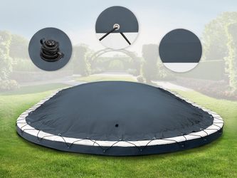 AirDeluxe Pool-Abdeckplane Ovale aufblasbare Poolplanen Schwimmbad günstig online kaufen