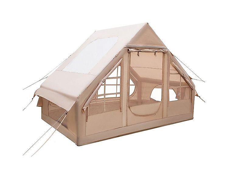 COSTWAY aufblasbares Zelt, Personen: 6, Campingzelt Oxfordstoff mit Pumpe günstig online kaufen