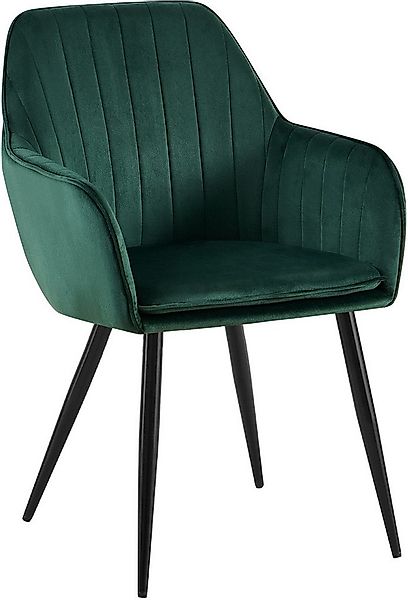 CLP Esszimmerstuhl Esszimmerstuhl Cheryl Samt Belastbarkeit von max. 150 KG günstig online kaufen