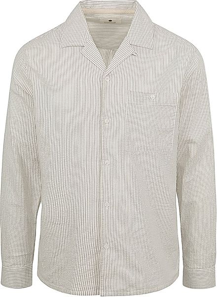 Anerkjendt Hemd Kurt Streifen Off White - Größe XL günstig online kaufen