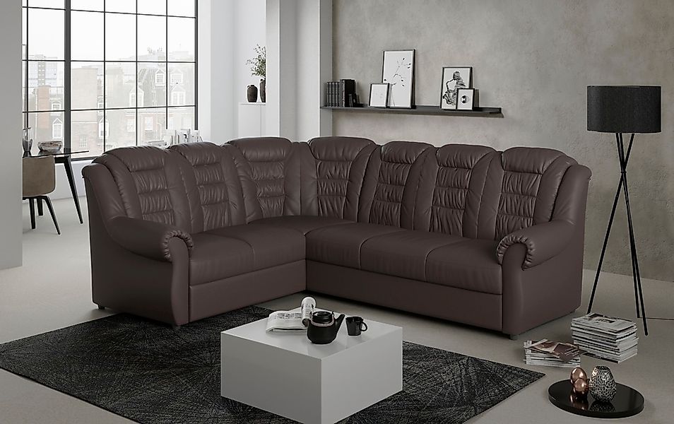 Home affaire Ecksofa »Boston L-Form«, mit hoher Rückenlehne, wahlweise mit günstig online kaufen