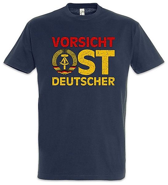 Urban Backwoods Print-Shirt Vorsicht Ostdeutscher Herren T-Shirt Osten Ossi günstig online kaufen