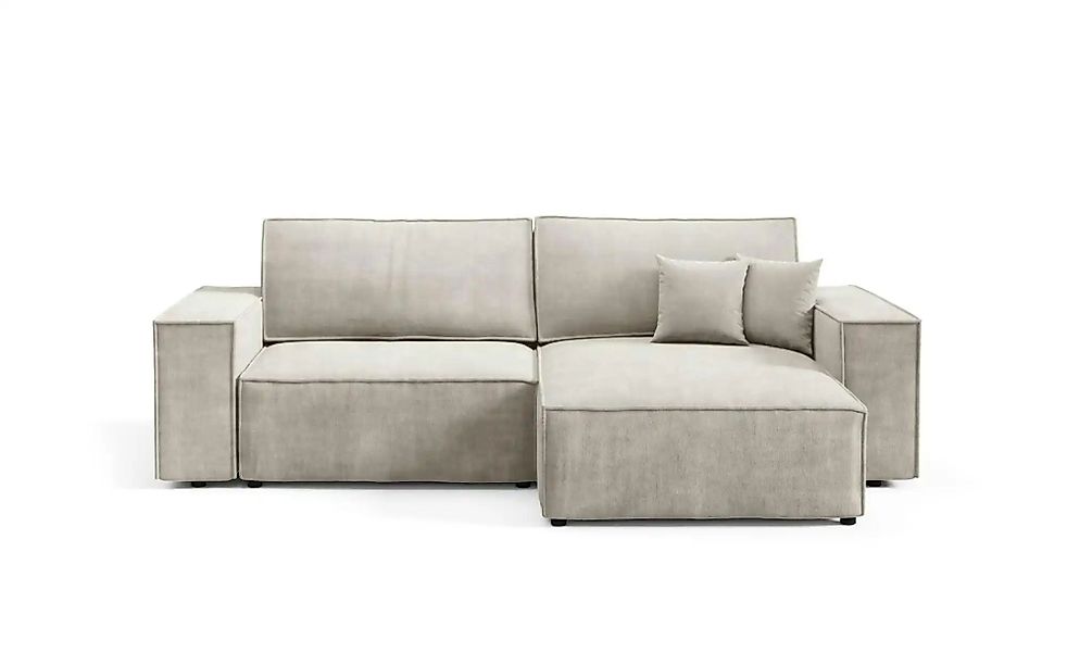 Ecksofa mit Schlaffunktion Mille ¦ beige ¦ Maße (cm): B: 257 H: 88 Polsterm günstig online kaufen