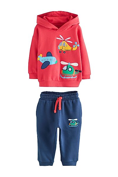 Next Sweatanzug Blockfarben-Kapuzensweatshirt und Jogginghose (2-tlg) günstig online kaufen