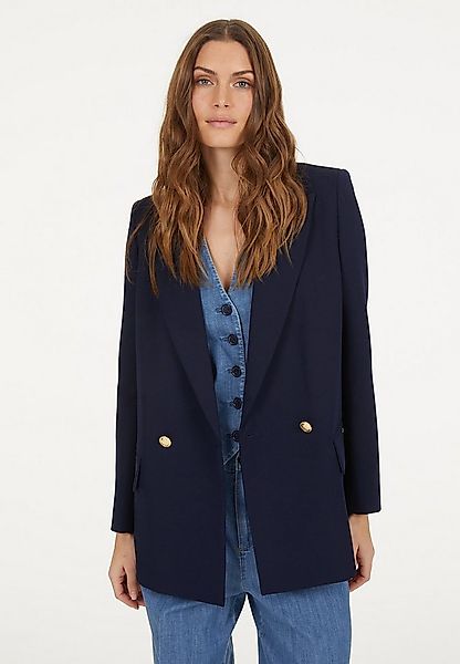 MARC AUREL Longblazer aus elatischem Twill günstig online kaufen