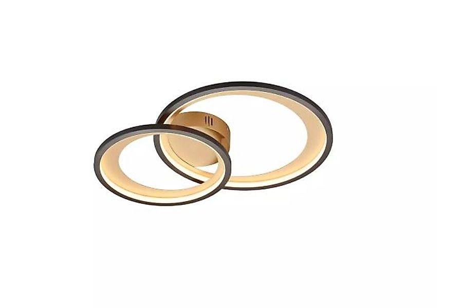 LED-Deckenleuchte inkl. Switch Dimmer ca. 43 cm breit Gold 1 Stück Metall S günstig online kaufen
