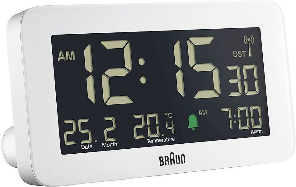 Braun Wecker Braun Uhren BC10W Funkwecker günstig online kaufen
