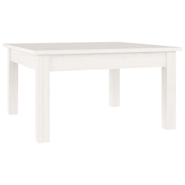 vidaXL Couchtisch Weiß 55x55x30 cm Massivholz Kiefer 814230 günstig online kaufen