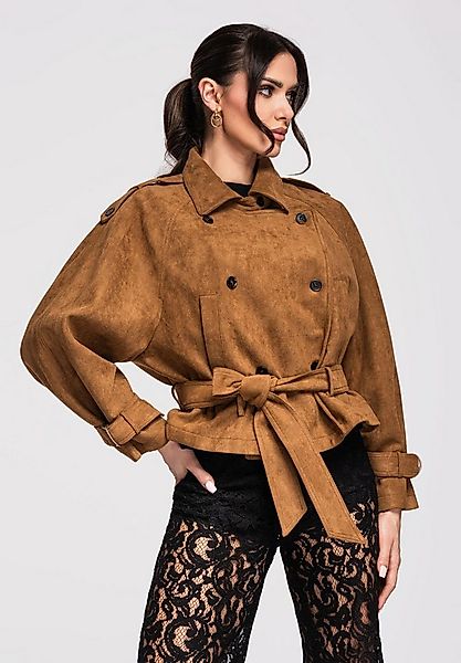 OMBRE Trenchcoat Kurze Damenjacke im Modern-Trench-Stil günstig online kaufen