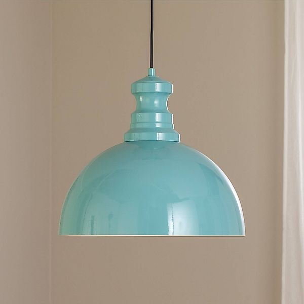 Pendelleuchte Kure, türkis, Metall, Ø 40 cm E27 günstig online kaufen