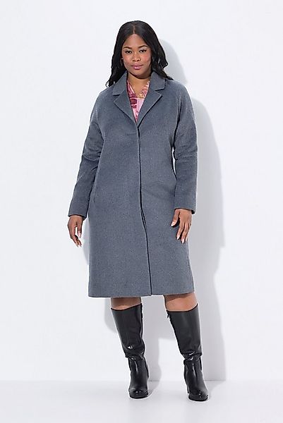 Ulla Popken Wintermantel Mantel Schusterstich Reverskragen Knopfleiste günstig online kaufen