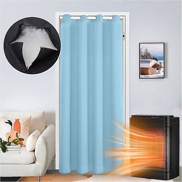 Jibenhome Türvorhang Thermovorhang Kälteschutz Türvorhang mit günstig online kaufen