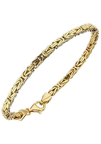 JOBO Armband, Königsarmband 925 Silber vergoldet 21 cm günstig online kaufen