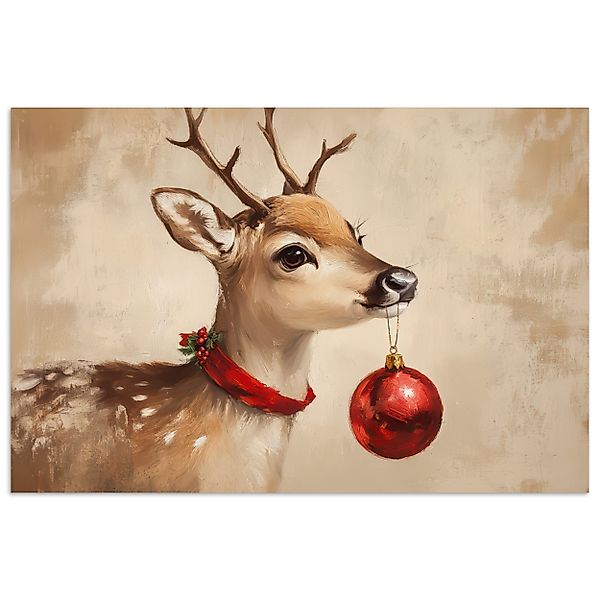 MuchoWow Poster Weihnachten - Hirsch - günstig online kaufen