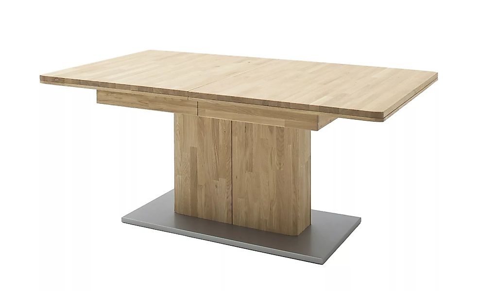 Woodford Säulentisch ausziehbar  Rowa - holzfarben - 100 cm - 77 cm - Tisch günstig online kaufen