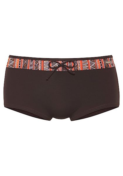 Buffalo Bikini-Hotpants Mit bedrucktem Kontrasteinsatz günstig online kaufen